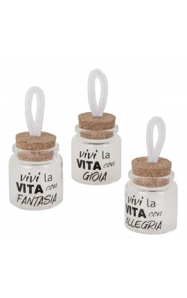 Bomboniera Matrimonio Compleanno Barattolo Vetro Con Frase 3 Assoriti