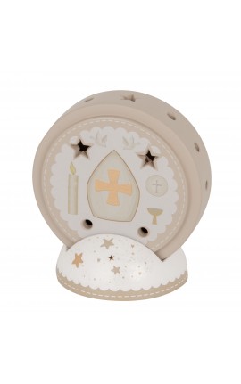 Bomboniera Cresima Icona Led Santa Cresima Cappello Bastone