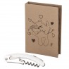 Bomboniera Matrimonio Apribottiglie Cavatappi Coppia Sposi Bacio Con Box