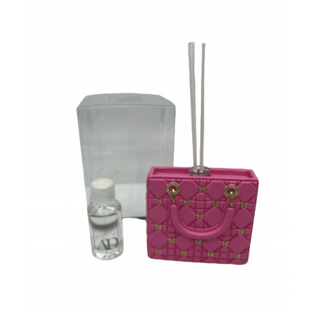 Bomboniera Matrimonio Compleanno Profumatore Diffusore Borsetta Rosa Con Box