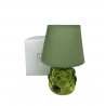 Bomboniera Matrimonio Battesimo Nascita Lampada in Vetro Verde Con Paralume Con Box