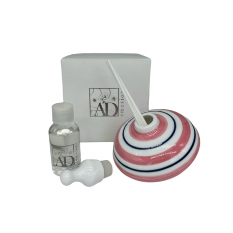 Bomboniera Battesimo Compleanno Profumatore Diffusore Trottola Rosa Con Box