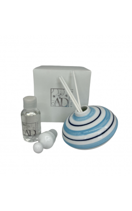 Bomboniera Battesimo Compleanno Profumatore Diffusore Trottola Celeste Con Box