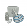 Bomboniera Battesimo Compleanno Profumatore Diffusore Trottola Celeste Con Box
