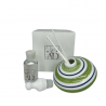 Bomboniera Battesimo Compleanno Profumatore Diffusore Trottola Verde Con Box