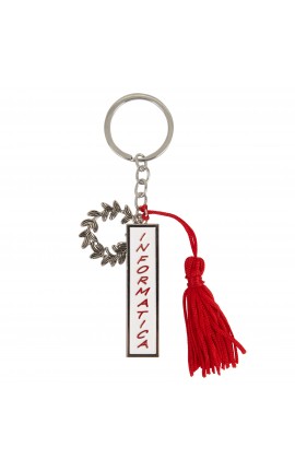 Bomboniera Laurea Portachiavi Zama Corona D'alloro Informatica