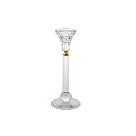 Bomboniera Matrimonio Candelabro Cristallo Portacandela h.20 Cm