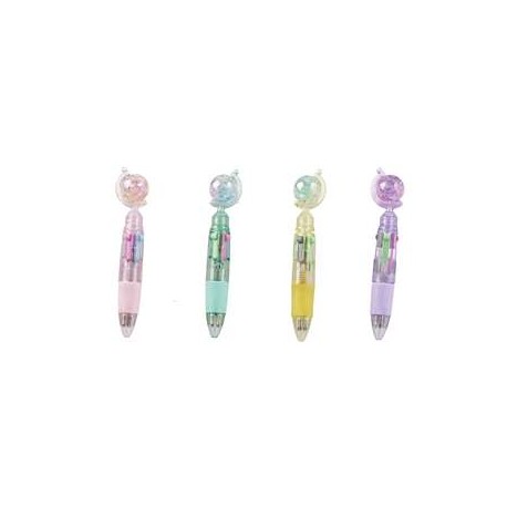Bomboniera Battesimo Compleanno 12 pezzi Penna Colorata multicolor 4 Assortiti
