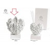 Bomboniera Matrimonio Vasetto Cuore Bianco Coppia Sposi e Fiori Con Box