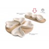 Bomboniera Matrimonio Set 3 Ciotoline Porcellana Su Vassoio Legno Con Box