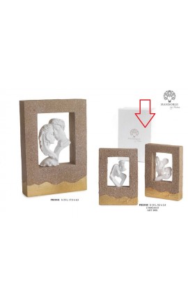Bomboniera Matrimonio Coppia Sposi Innamorati in Cornice 2 Assortiti Con Box