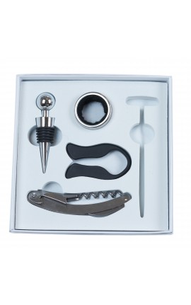 Bomboniera Matrimonio Set 5 Pz Vino Apribottiglie Con Box
