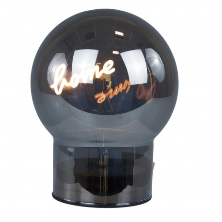 Bomboniera Matrimonio Sfera Lampada Led Love Vetro Fumè