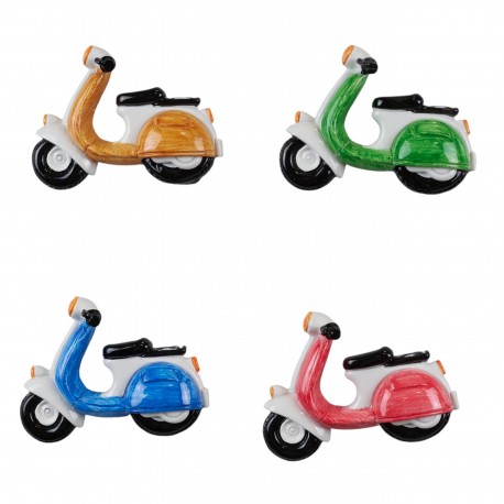 Bomboniera Compleanno Magnete Moto Vespa 4 Assortiti