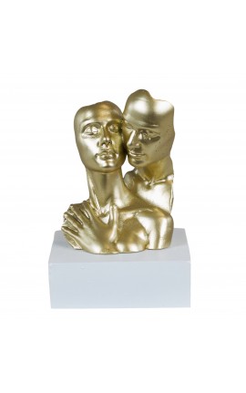 Bomboniera Matrimonio Coppia Sposi Abbraccio Piccolo Oro