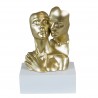 Bomboniera Matrimonio Coppia Sposi Abbraccio Piccolo Oro