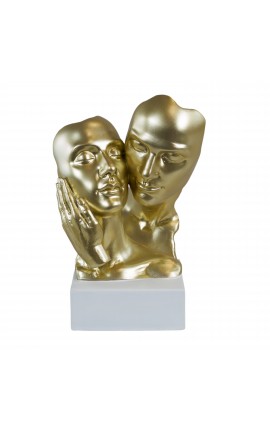 Bomboniera Matrimonio Coppia Sposi Abbraccio Grande Oro
