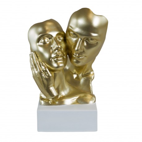 Bomboniera Matrimonio Coppia Sposi Abbraccio Grande Oro