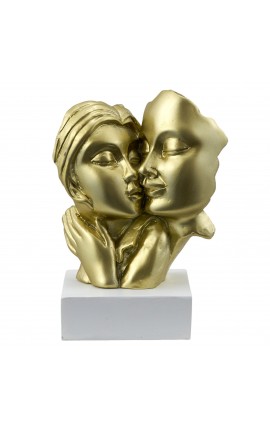 Bomboniera Matrimonio Coppia Sposi Abbraccio Medio Oro