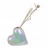 Bomboniera Matrimonio Profumatore Diffusore Cuore Porcellana Perlato Piccolo