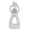 Bomboniera Matrimonio Coppia Sposi Cuore Bianco Con Sfera Led
