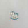Cavalluccio Magnete in Resina Celeste