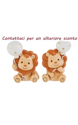 Bomboniera Battesimo Compleanno Calamita Leoncino Leone 2 Assortiti