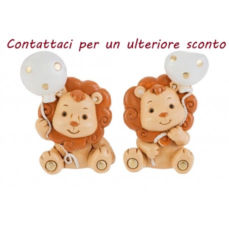 Bomboniera Battesimo Compleanno Calamita Leoncino Leone 2 Assortiti