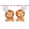 Bomboniera Battesimo Compleanno Calamita Leoncino Leone 2 Assortiti