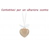Bomboniera Matrimonio Appendino Cuore Calamita Porcellana Oro