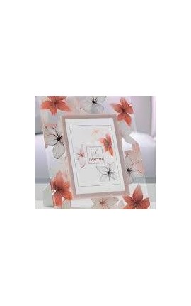 Cornice Portafoto Cristallo Anemoni 10x15 cm Fantin Argenti