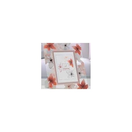 Cornice Portafoto Cristallo Anemoni 10x15 cm Fantin Argenti