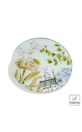 Bomboniera Matrimonio Bilancia digitale Tonda Decoro Ortensie Fantin Argenti