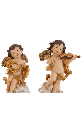 ANGELO RESINA STRUMENTI MUSICALI4 ASS.7×5,5xh.14,5CM  NATALE MERRY CHRISTMAS