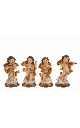 ANGELO RESINA STRUMENTI MUSICALI4 ASS.7×5,5xh.14,5CM  NATALE MERRY CHRISTMAS