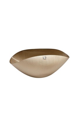 Ciotola Centrotavola Vetro Tortora 38x18 Cm   FANTIN ARGENTI