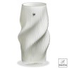 VASO VETRO TORCIGLIONE BIANCO  Ø11,5 X H30 CM FANTIN ARGENTI