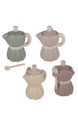 Bomboniera Matrimonio Zuccheriera Moka Caffettiera 4 Colori Assortiti Arys Riga