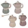 Bomboniera Matrimonio Zuccheriera Moka Caffettiera 4 Colori Assortiti Arys Riga