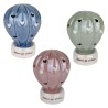 Bomboniera Nascita Battesimo Compleanno  Mongolfiera Led Porcellana 2 Colori Assortiti