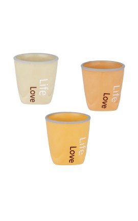 Bomboniera Matrimonio Vasetto Porcellana Porta piante 3 Colori Assortiti