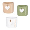 Bomboniera Matrimonio Comunione Vasetto in Terracotta Porta piante 3 Colori Assortiti h.8 Cm