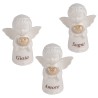 Bomboniera Battesimo Comunione Angelo Angioletto Porcellana Bianco 3 Assortiti