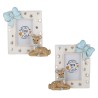 Bomboniera Battesimo Nascita Compleanno Portafoto Cervo Cerbiatto Led Baby Tenero Celeste 2 Assortiti