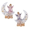 Bomboniera Battesimo Compleanno Fata Fatina Magica Led Su Luna 2 Colori Assortiti