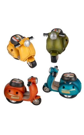 Bomboniera Compleanno Comunione Moto Scooter Led 4 Colori Assortiti