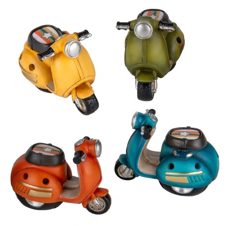 Bomboniera Compleanno Comunione Moto Scooter Led 4 Colori Assortiti