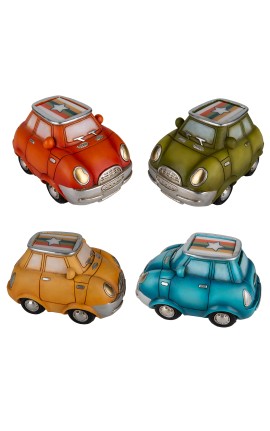Bomboniera Battesimo Compleanno Comunione Salvadanaio Auto Speed 4 Colori Assortiti