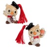 Bomboniera Laurea Gufo Gufetto Figurina 2 Assortiti
