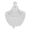 Bomboniera Matrimonio Compleanno Scatola Scatolina Vetro Portaconfetti Bon Bon Tonda h.13 Cm